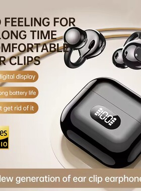 AI translator Open Ear Headphones,Bluetooth Clip on Earbuds