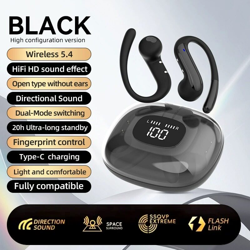 Bluetooth Earphones ANC Noise Canceling Headphone Earbuds