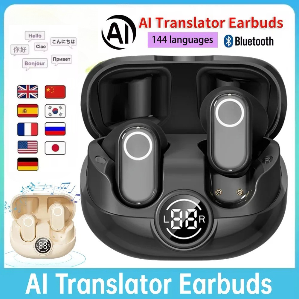 AI translator Headphones Bluetooth Earphone Headset earbuds图片