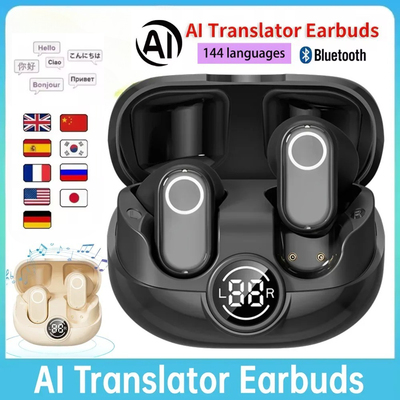 AI translator Headphones Bluetooth Earphone Headset earbuds