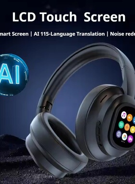 AI LCD Translation Headsets Wireless Bluetooth Headphones