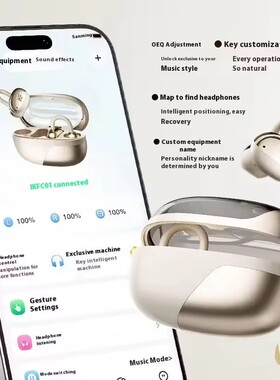 Bluetooth Wireless Earphones HiFi Open Earbuds Deep Noise