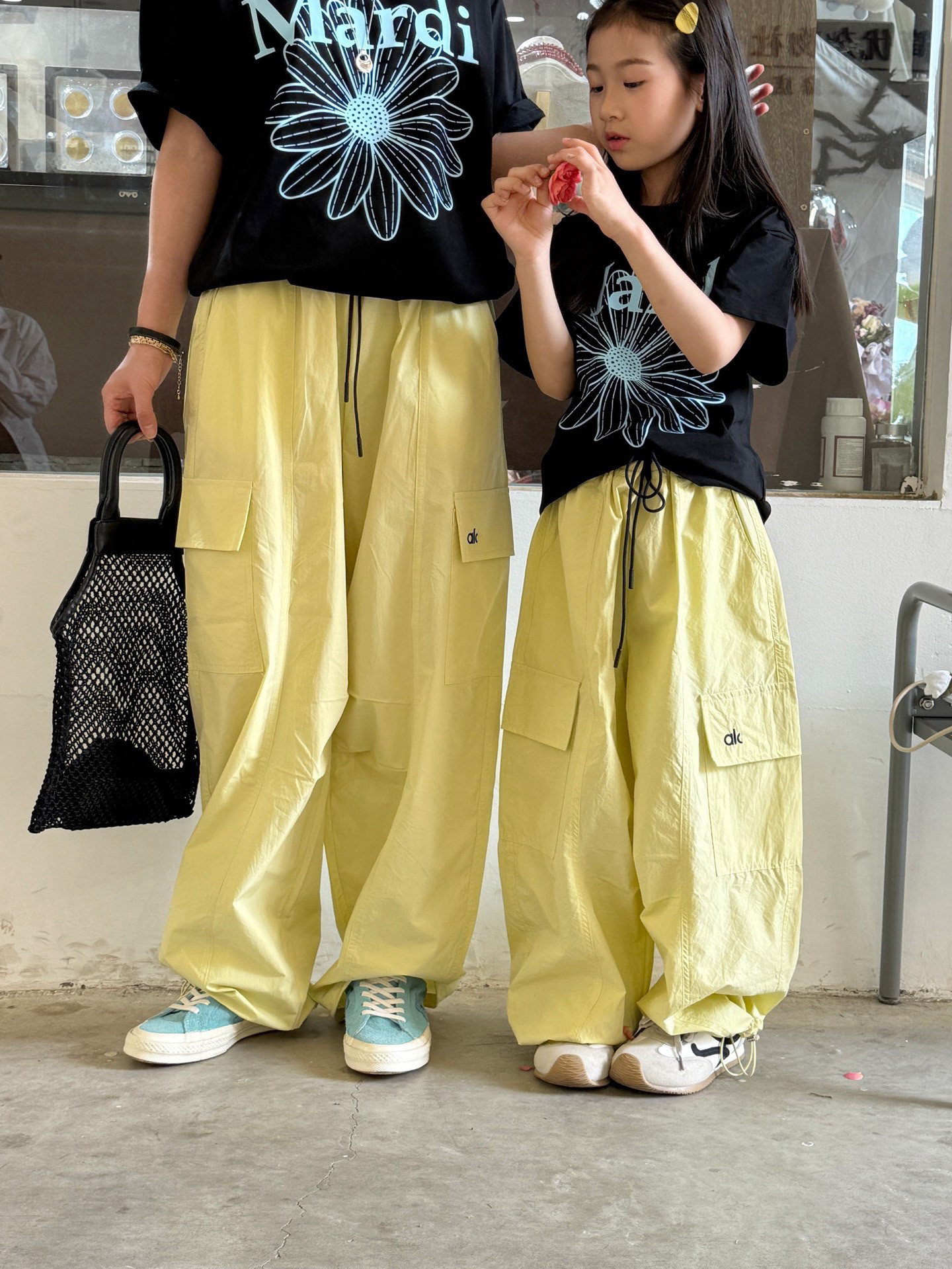 亲子速干工装裤25夏季男女童户裤子