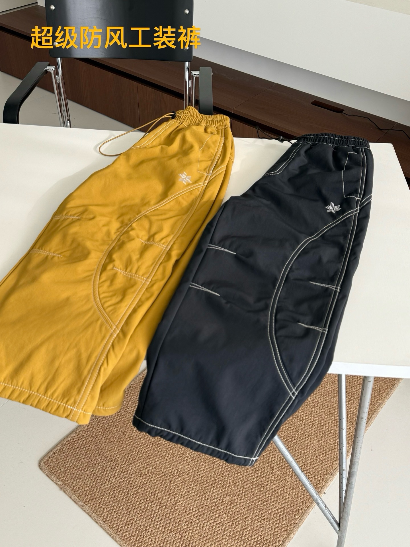 25秋冬新款童装防风裤儿童加绒加厚保暖休闲裤男女童防风工装裤