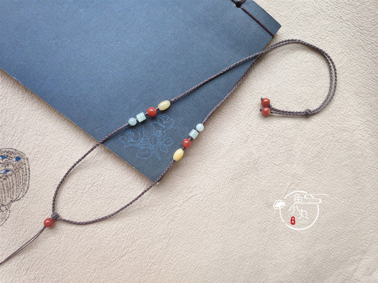 鱼小丸手作手工编织吊坠挂绳翡翠玉坠挂绳挂脖挂件项链绳男女款