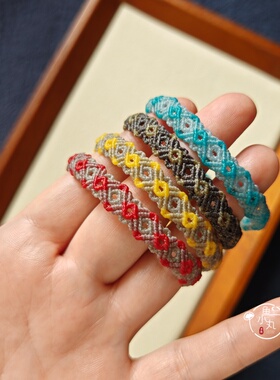 DIY斜卷结回纹手绳视频材料