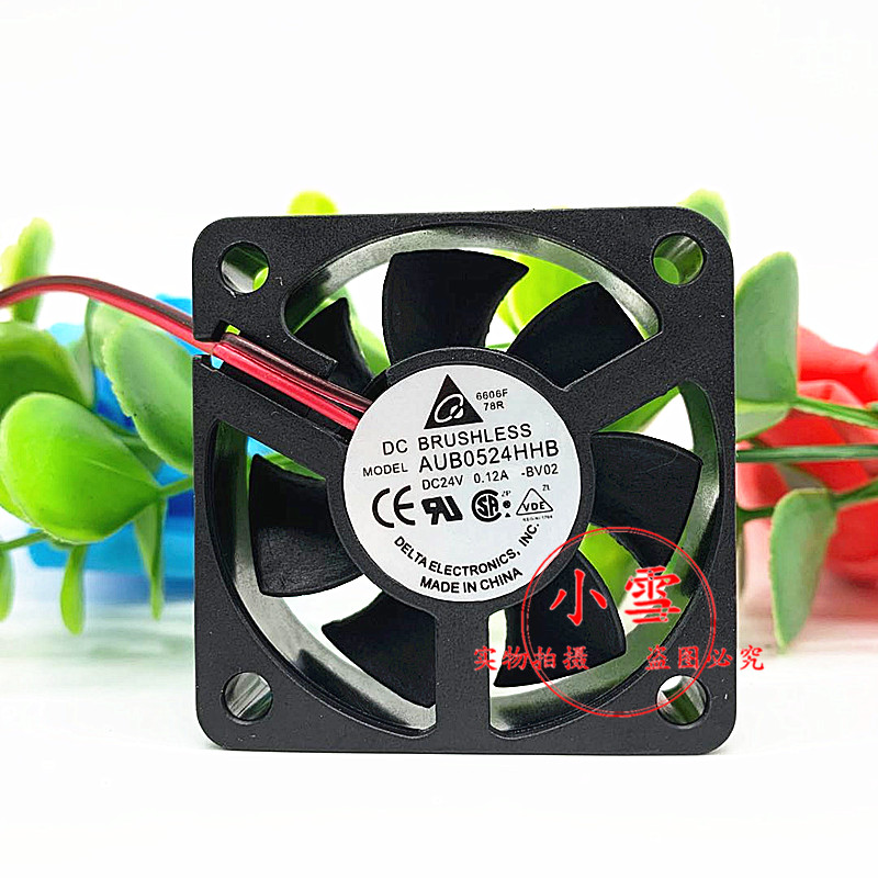 正品台达 AUB0524HHB 5015 24V 0.12A 5CM 大风量 变频器风扇