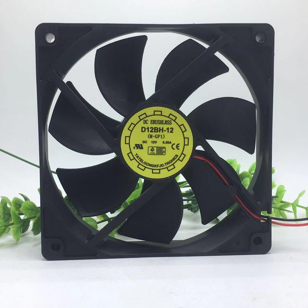 研华工控机610L 机箱风扇 D12BH-12 DC12V 0.30A