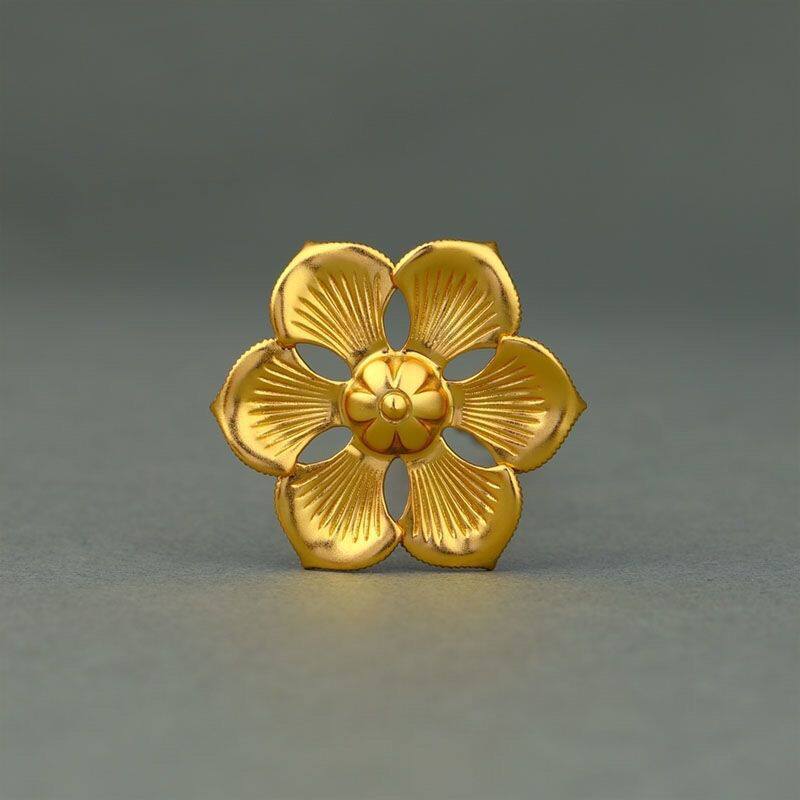 金色发簪汉服发饰妆造配饰花头簪宫廷首饰小花簪发钗女款复古风