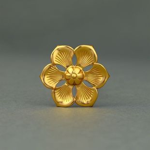 金色发簪汉服发饰妆造配饰花头簪宫廷首饰小花簪发钗女款复古风