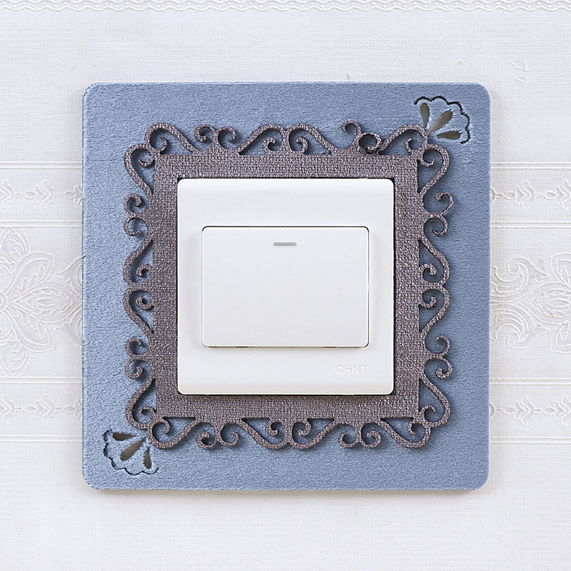 可水洗免粘新中式布艺墙贴装饰套开关贴保护套,居家布艺,开关套,淘宝优惠券,粉丝福利购,淘宝优惠卷