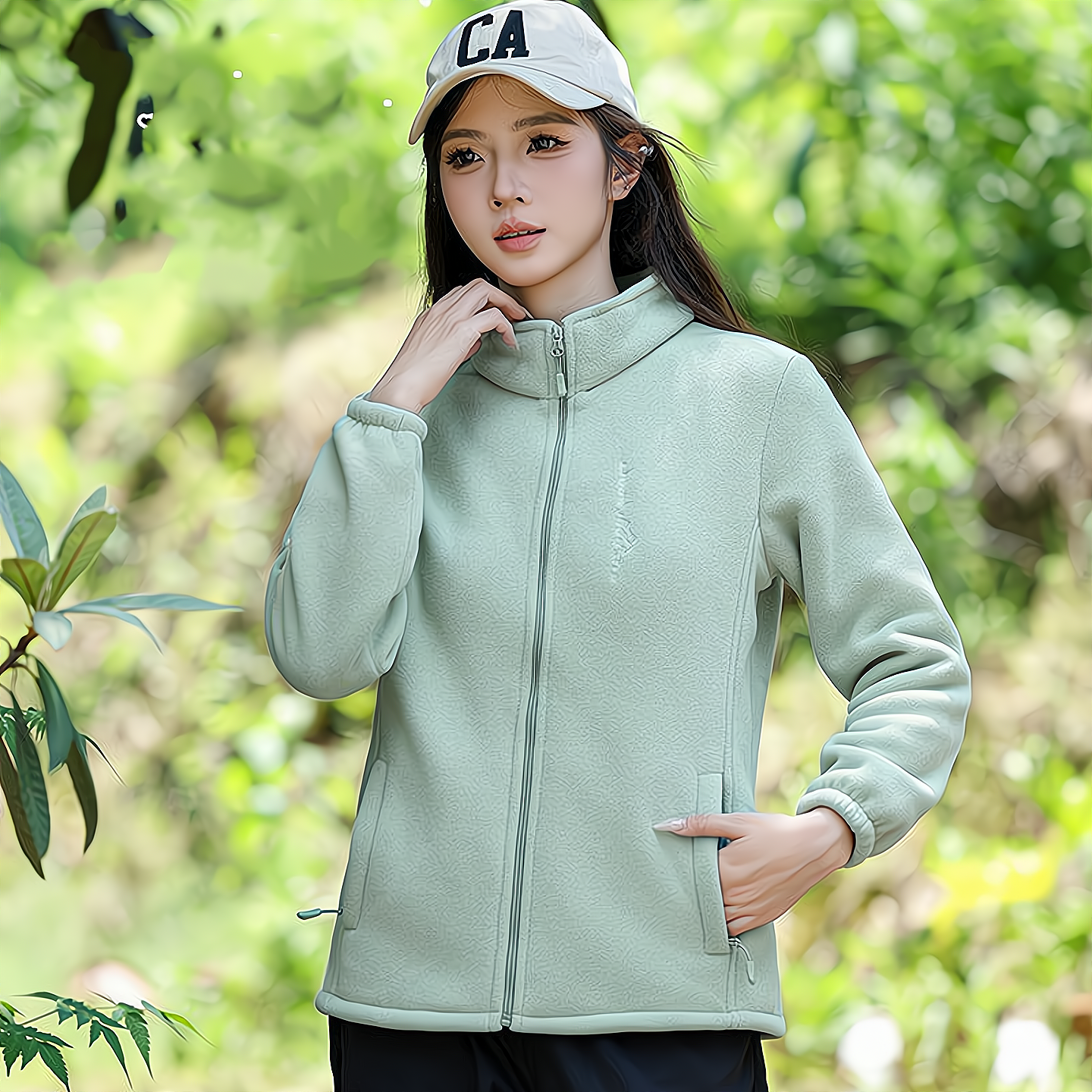 女士加绒加厚外套女装抓绒摇粒绒妈妈保暖卫衣春秋冬季棉服新款