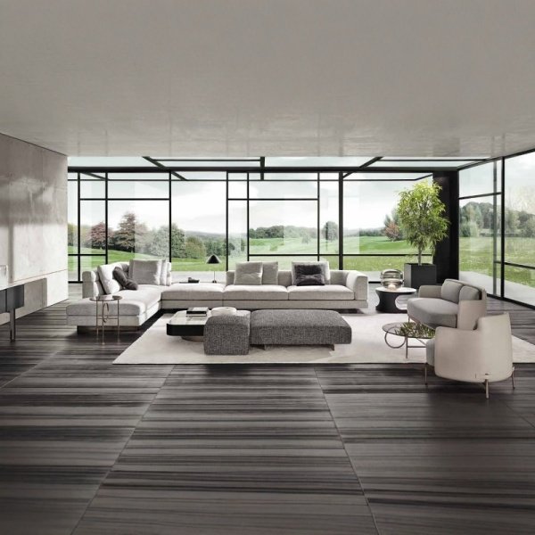 意大利布艺沙发简约时尚高端