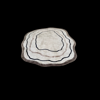 意大利真丝手工异形地毯