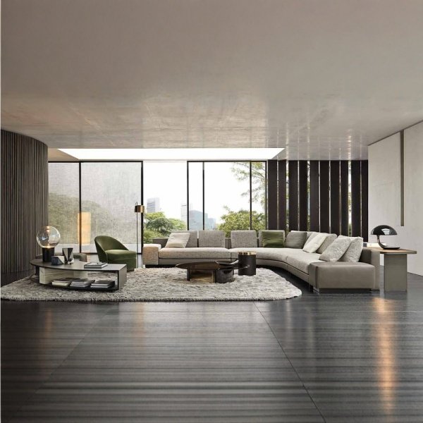 意大利轻奢沙发客厅转角沙发