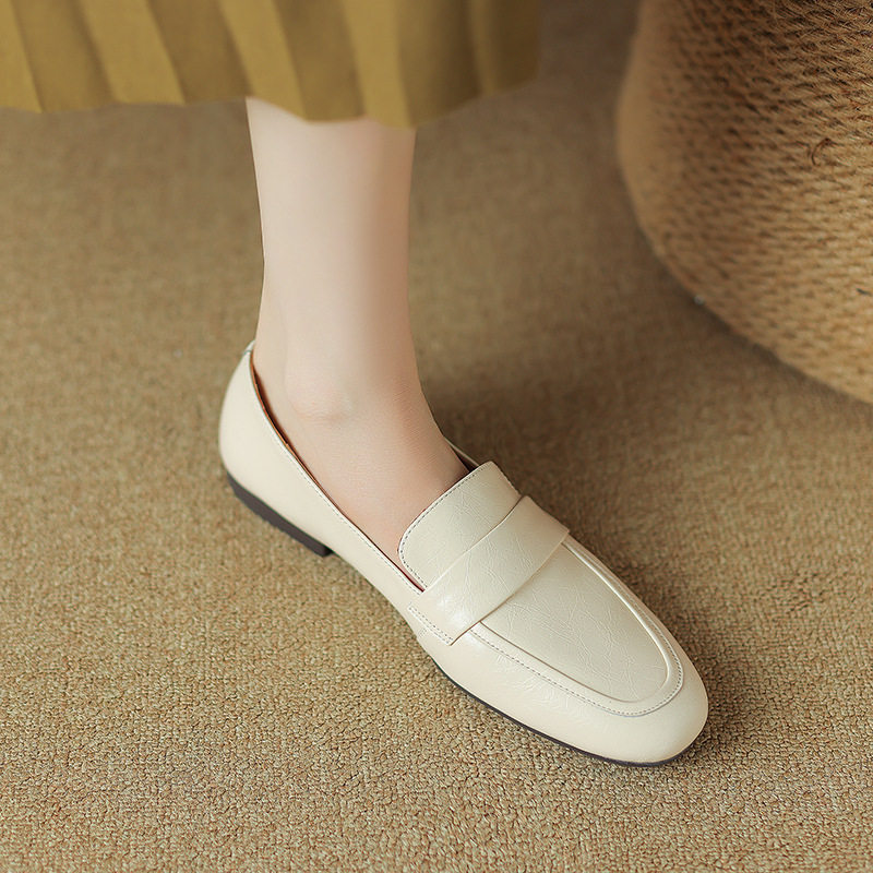 法式复古软底乐福鞋女2024春秋新款真皮豆豆奶奶鞋英伦风平底单鞋,运动/瑜伽/健身/球迷用品,广场舞鞋,淘宝优惠券,粉丝福利购,淘宝优惠卷
