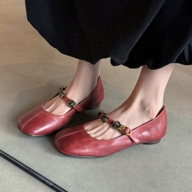 绝美巨好看粉红色玛丽珍鞋女低跟平底鞋女软底舒适方头浅口单鞋女,女鞋,马丁靴,淘宝优惠券,粉丝福利购,淘宝优惠卷