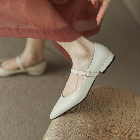 简约低跟职业鞋尖头浅口绊带单鞋31-43大小码外贸鞋职场,女鞋,马丁靴,淘宝优惠券,粉丝福利购,淘宝优惠卷