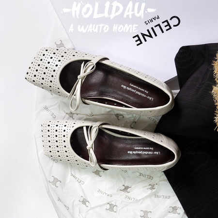 新品~春夏真皮头层牛皮包头凉鞋女洞洞鞋蝴蝶结低跟平底紫色洋气,居家布艺,居家婚庆拖鞋,淘宝优惠券,粉丝福利购,淘宝优惠卷