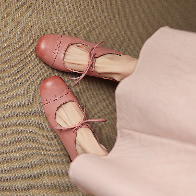 法式文艺复古玛丽珍鞋女粗跟系带擦色布洛克小皮鞋女真皮浅口单鞋,童鞋/婴儿鞋/亲子鞋,帆布鞋,淘宝优惠券,粉丝福利购,淘宝优惠卷