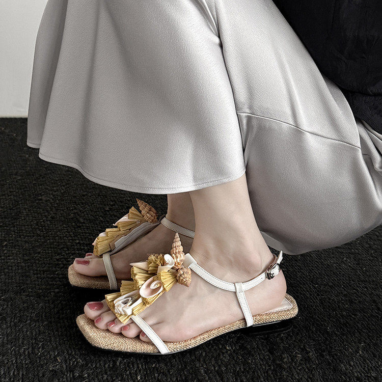 严麻温柔风波西米亚 春夏女鞋平底休闲罗马沙滩凉鞋女,运动/瑜伽/健身/球迷用品,广场舞鞋,淘宝优惠券,粉丝福利购,淘宝优惠卷