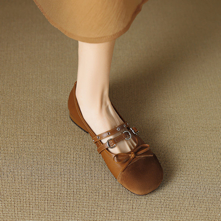 巨巨好穿～！法式蝴蝶结一字带玛丽珍鞋小皮鞋软底平跟单鞋豆豆鞋,运动/瑜伽/健身/球迷用品,广场舞鞋,淘宝优惠券,粉丝福利购,淘宝优惠卷