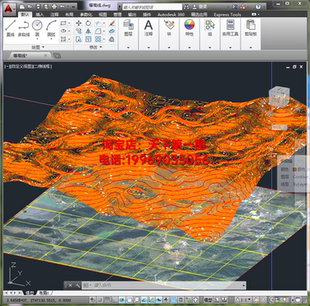 全国CAD等高线分析制作 DEM等高线模型地形图 高程坡度坡向分析图