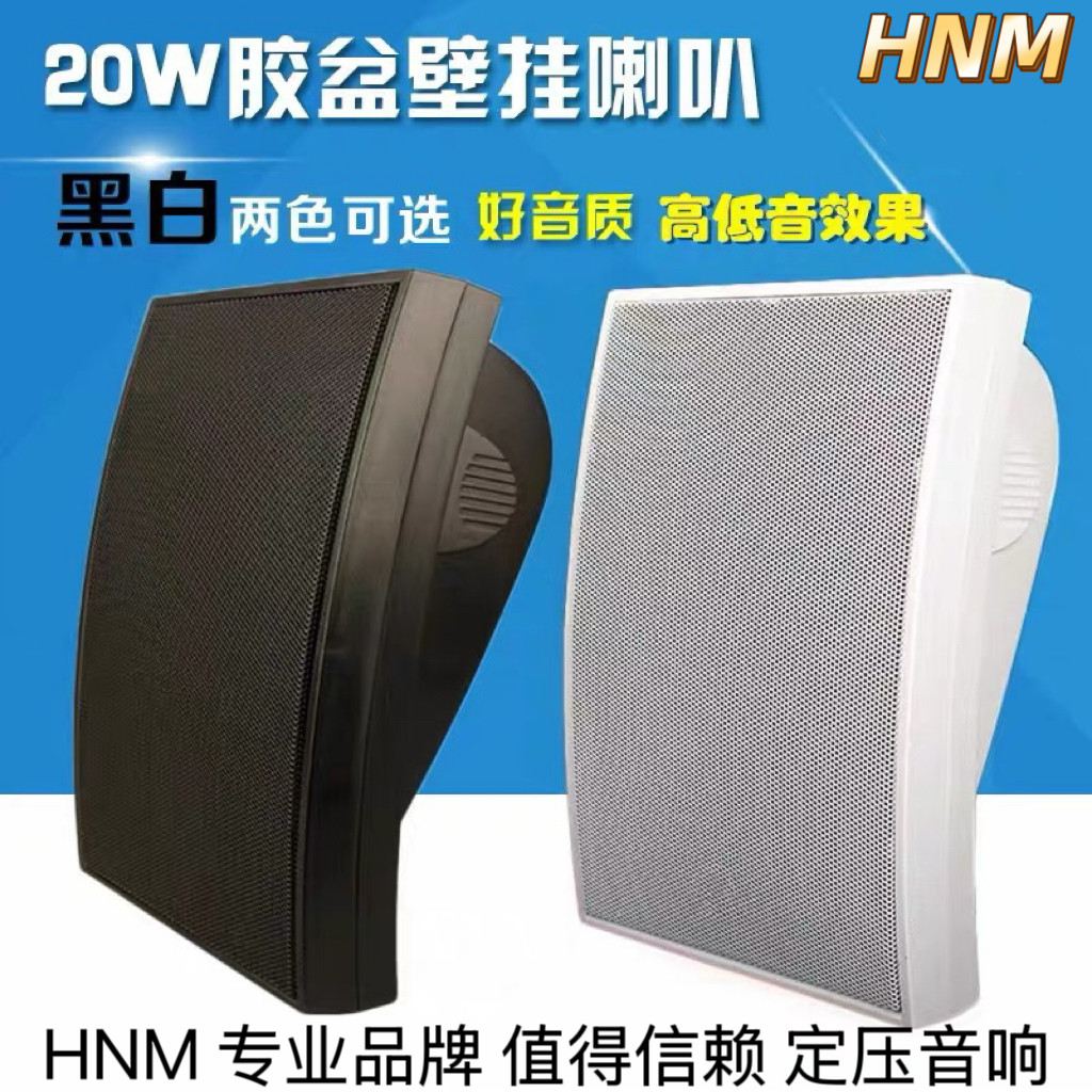 HNM定压壁挂音箱挂壁喇叭教室广播系统超市餐厅店铺背景音乐音响
