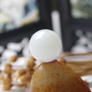 18mm在售云轩玉艺天然新疆和田玉籽料白玉圆珠单珠散珠配珠手串