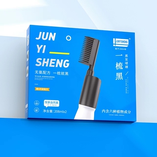 军医生清水一梳黑植物染发剂染发膏纯自然黑色一洗黑焗油208ML