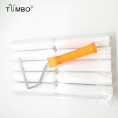 工厂直销6寸油性单圆海绵滚筒刷耐用高密度聚酯油漆刷改色修边用