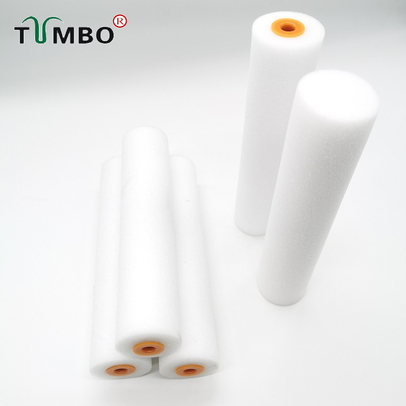 工厂直销跨境6寸平头油性海绵滚刷墙面翻新补漆划线无刷痕不掉毛