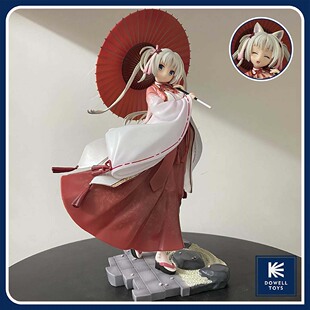 【千恋*万花】朝武芳乃 打伞巫女 双脸雕猫耳 动漫手办模型国产