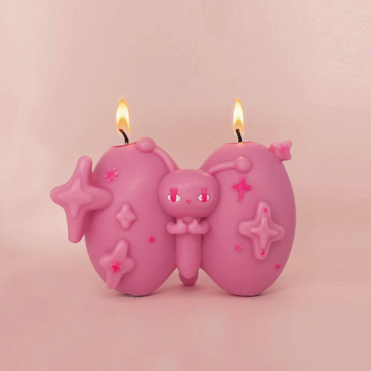 曼斯特物种我是你蝶香薰蜡烛原创设计卧室氛摆件家情人节可爱礼物