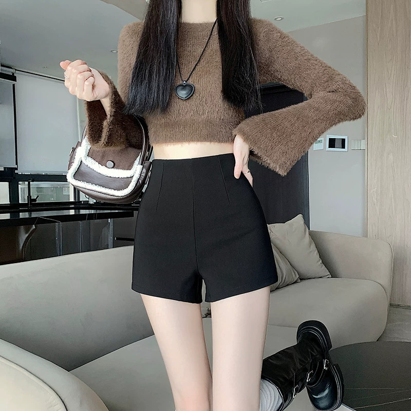 短裤女秋春大码胖MM外穿高腰靴裤