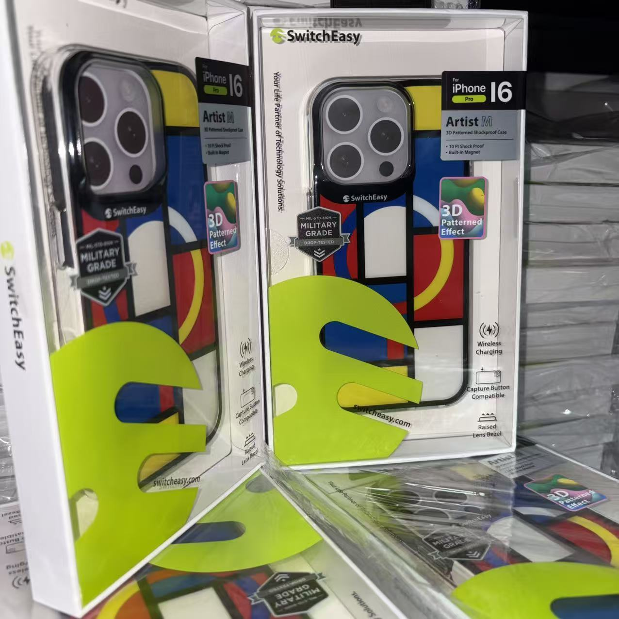 Switcheasy鱼骨牌正品适用iPhone16pro电镀极光手机壳彩绘插画磁吸套