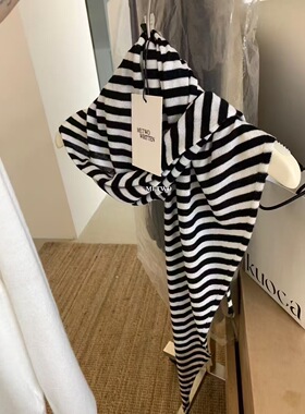 METWO 2025春夏新款韩系简约百搭ins女围巾针织披肩8907#条纹披肩