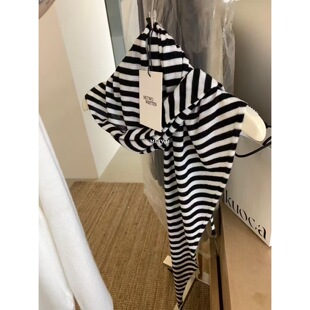 METWO 2025春夏新款韩系简约百搭ins女围巾针织披肩8907#条纹披肩