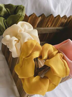 CIGEL家 独家定制韩国bm头绳皮筋女ins简约法式纯色亮面哑光发圈