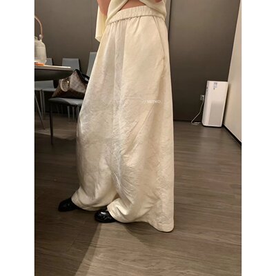METWO 2025早秋新款小众高品质百搭阔腿裤直筒裤长裤8891#国风裤