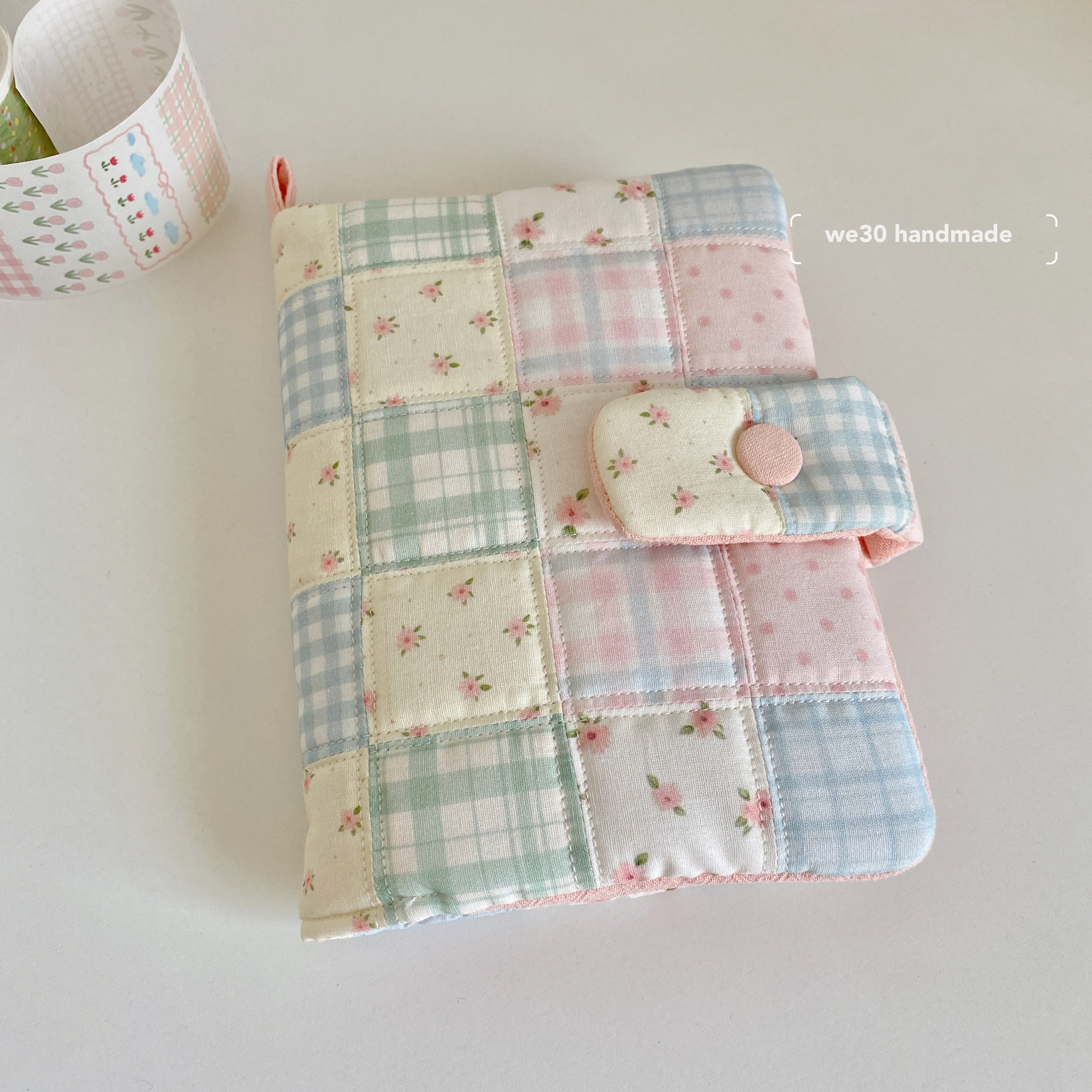 布艺ins风原创拼布书 手账本书本保护套A5 A6笔记本书套女生