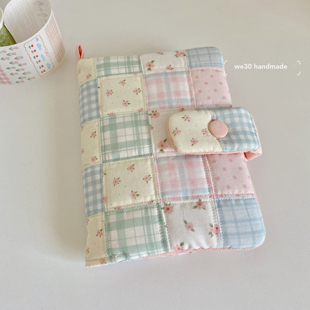 布艺ins风原创拼布书 手账本书本保护套A5 A6笔记本书套女生礼物