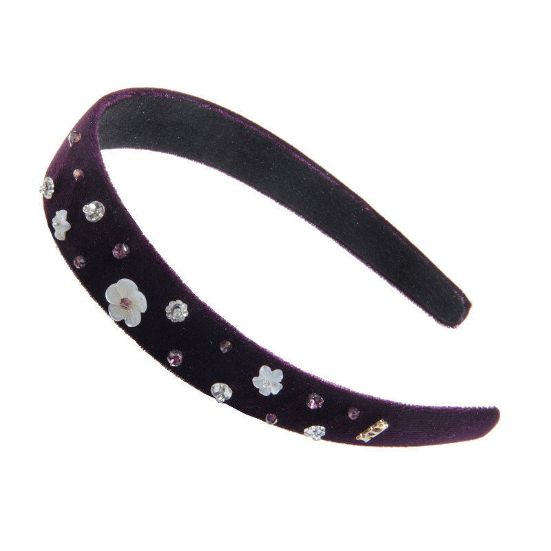 韩版丝绒手工串珠发夹头饰品