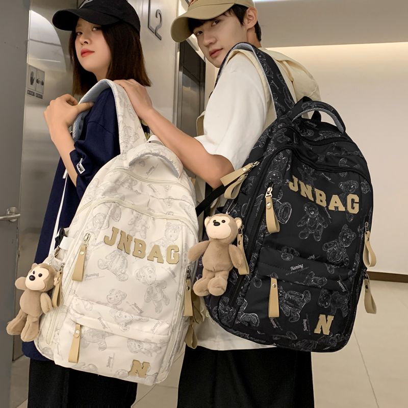 校园旅行学生书包印花百搭那女