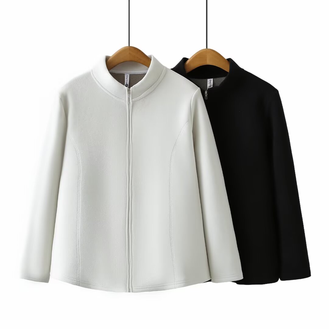 200斤加大码女装秋冬新款摇粒绒胖妹妹开衫遮肚子显瘦外套