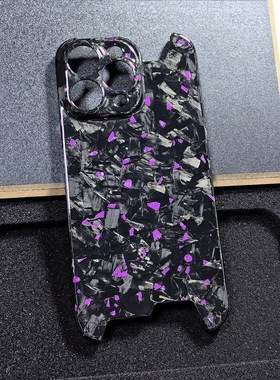 17promax适用于16promaxiphone15promax苹果14proMax锻造紫金箔碳纤维15plus手机壳13mini防摔保护套12高级感