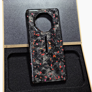 适用于50RS华为Mate40RS保时捷锻造碳纤维红箔手机壳典藏版凯夫拉保护套绿箔锻碳超薄裸机手感创意个性礼品