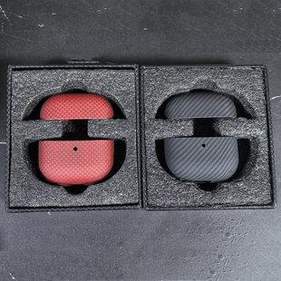 适用华为FreeClip2真碳纤维Freebudspro4耳机保护壳pro3超轻薄防摔硬套高级感锻造碳创意配件裸机手感高档