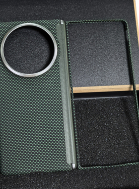 适用VivoXFold5/Fold3pro凯夫拉手机壳xfold2碳纤维600D细纹磁吸轻薄防摔中轴保护套折叠高档硬外壳前盖