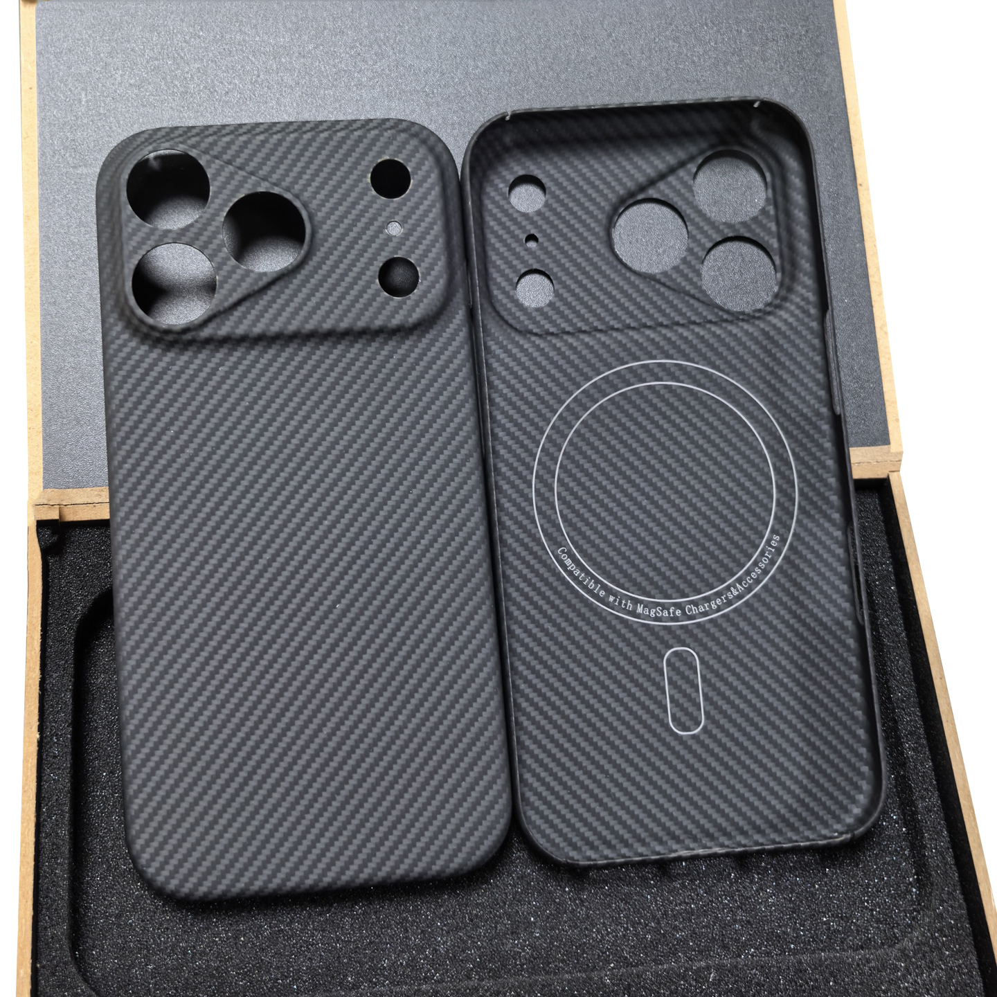 适用苹果17promax凯夫拉手机壳magsafe磁吸无线充iphoneAir轻薄防摔散热碳纤维保护套全包高级感高档